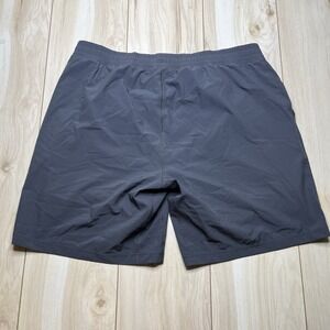 TASC Performance Athletic Gym Shorts Logo Lined Black Mens Size Large